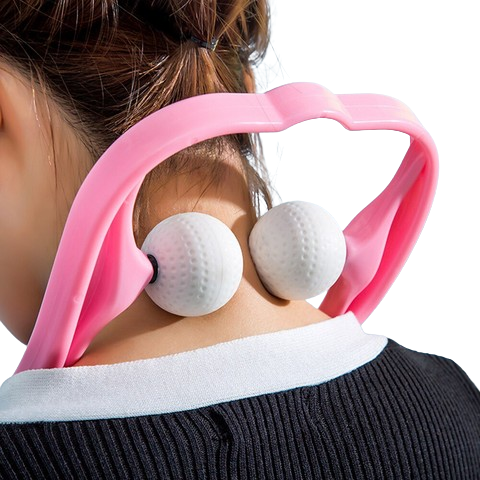 Neck Massager Neck Shoulder Deep Tissue Trigger Point Manual Self Muscle Massage Roller
