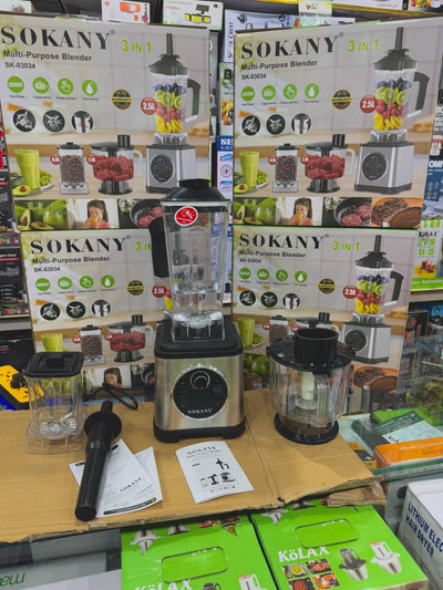 Sokany Lott imported very Top Quality 3 in 1 Blender chopper grinder