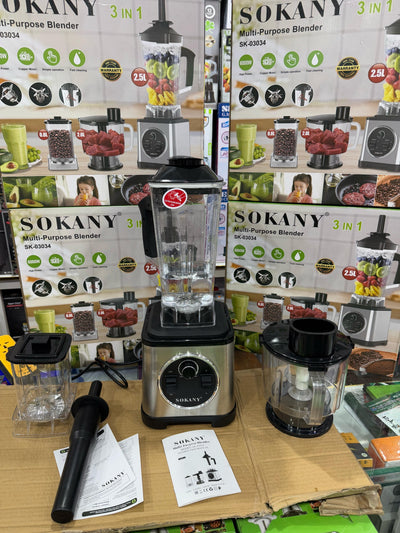 Sokany Lott imported very Top Quality 3 in 1 Blender chopper grinder