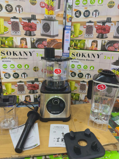 Sokany Lott imported very Top Quality 3 in 1 Blender chopper grinder