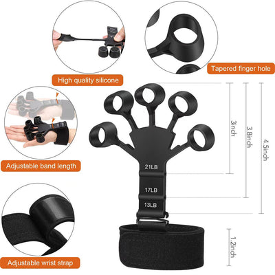 Silicone Finger Hand Grip Strengthener
